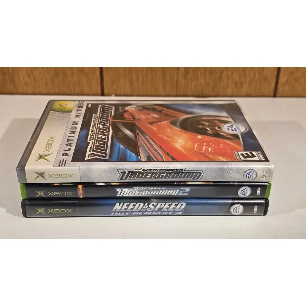 Xbox Need for Speed Game Lot (3)  Underground Underground 2 Hot Pursuit 2